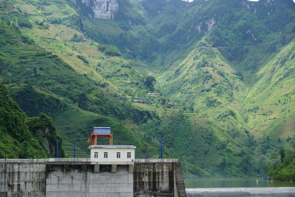 Mountain hydropower infrastructure representative of the energy-sector incentives available to investors in mainland Southeast Asia